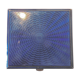 Art deco cigarette case, silver and vermeil and blue enamel