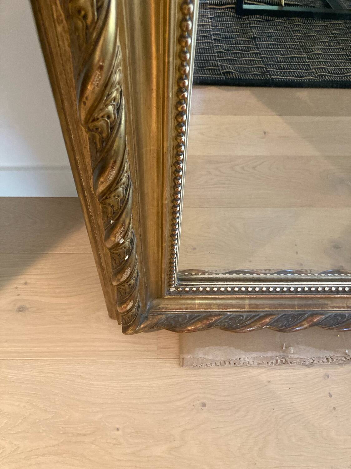 Large antique mirror