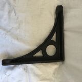 Oak shelf massif year 1940 with cast-iron brackets