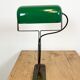 Vintage green enamel bank lamp from Astral, 1930s