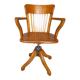 Fauteuil de bureau tournant dit américain d'époque 1940