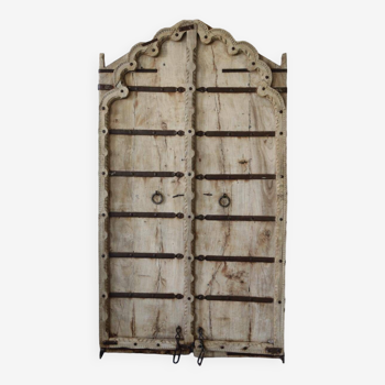 Ancient Indian Door in Old Teak