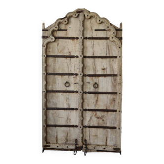 Ancient Indian Door in Old Teak