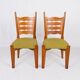 Série de 6 chaises Guillerme et Chambron pour Votre Maison, France, 1950s