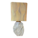 Rare limestone lamp Maison Brusson circa 1990