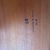 Vintage teak rectangle extendable dining table by AM Mobler Denmark