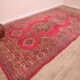 Pink Vintage Moroccan Rug 208 x 384 cm, Berber Wool Rug Handmade, Boho Rug