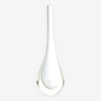 Vase soliflore en verre signé formia murano de fornace mian vintage des années 70