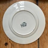 Series of 6 old flat plates “Terre de Fer”