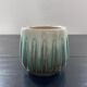 Gradient green flowerpot
