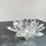 Crystal Flower Paperweight Sculpture