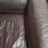 Roche Bobois armchair in brown leather