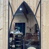 Gothic style mirror, modern metal work