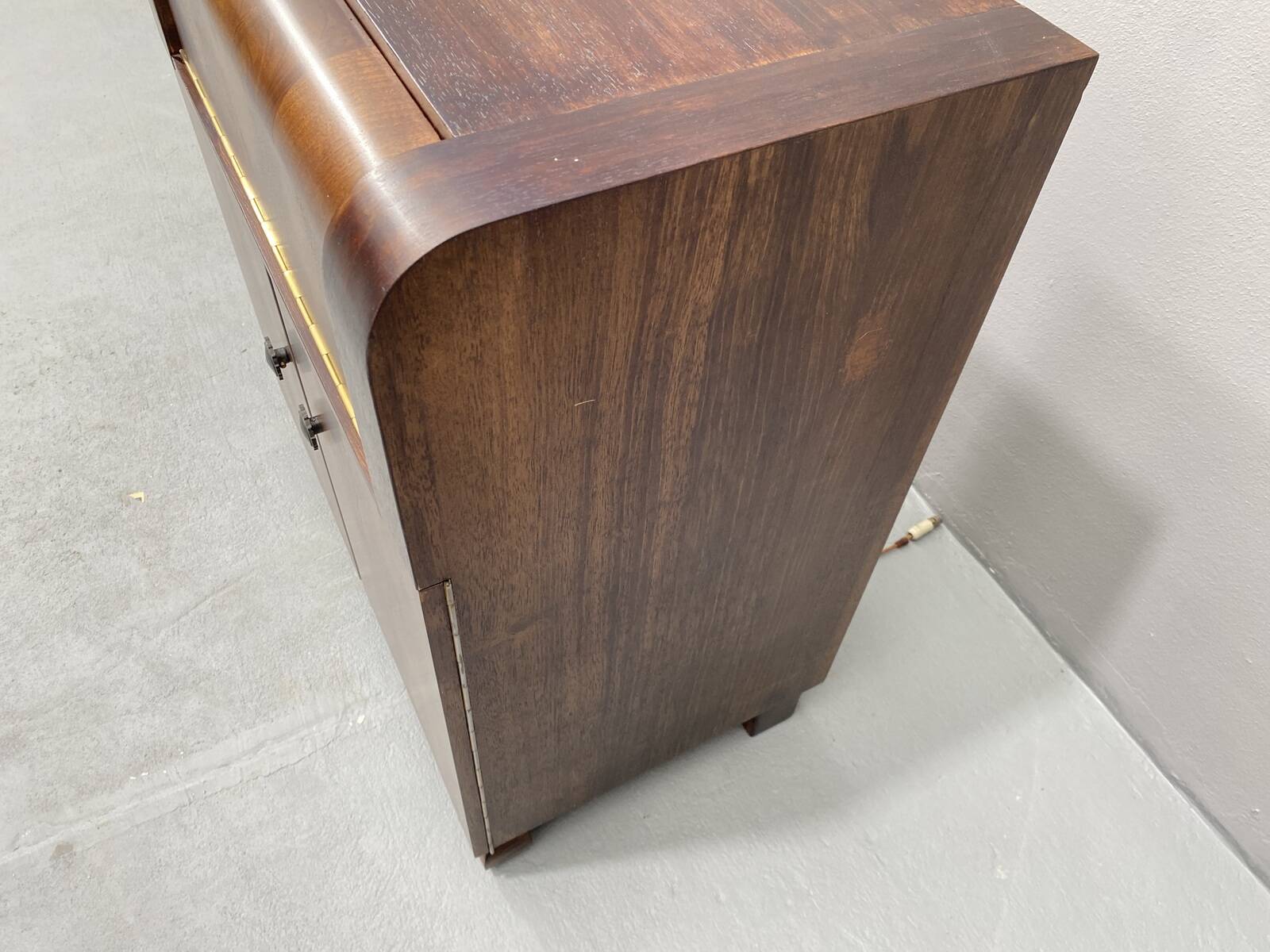 Fully renovated mid century cabinet with build-in turntable, Germany, 1950´s