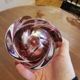 Vase val saint lambert en verre cristal belgian marked