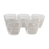 Service of 5 stackable glasses