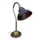 Antique English copper desk lamp
