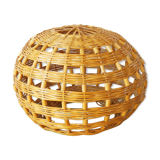Bamboo ceiling lampshade, vintage