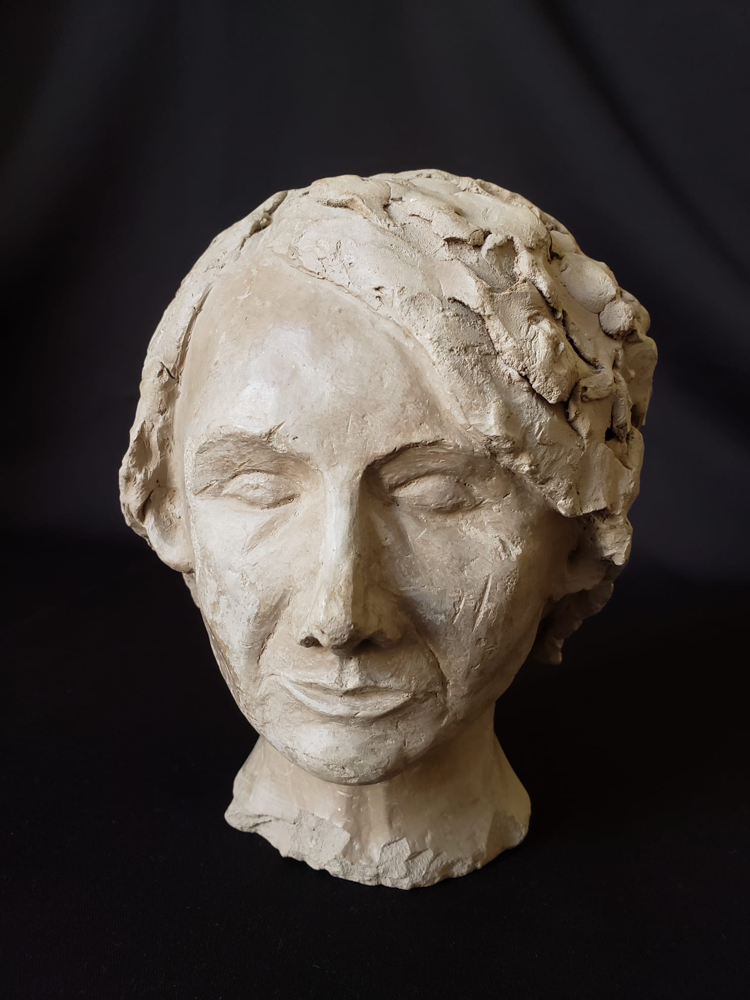 Terracotta woman's head - circa 1930