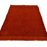 4x7 Kilim Terracotta Contemporary Kilim Area Rug, 120x205Cm