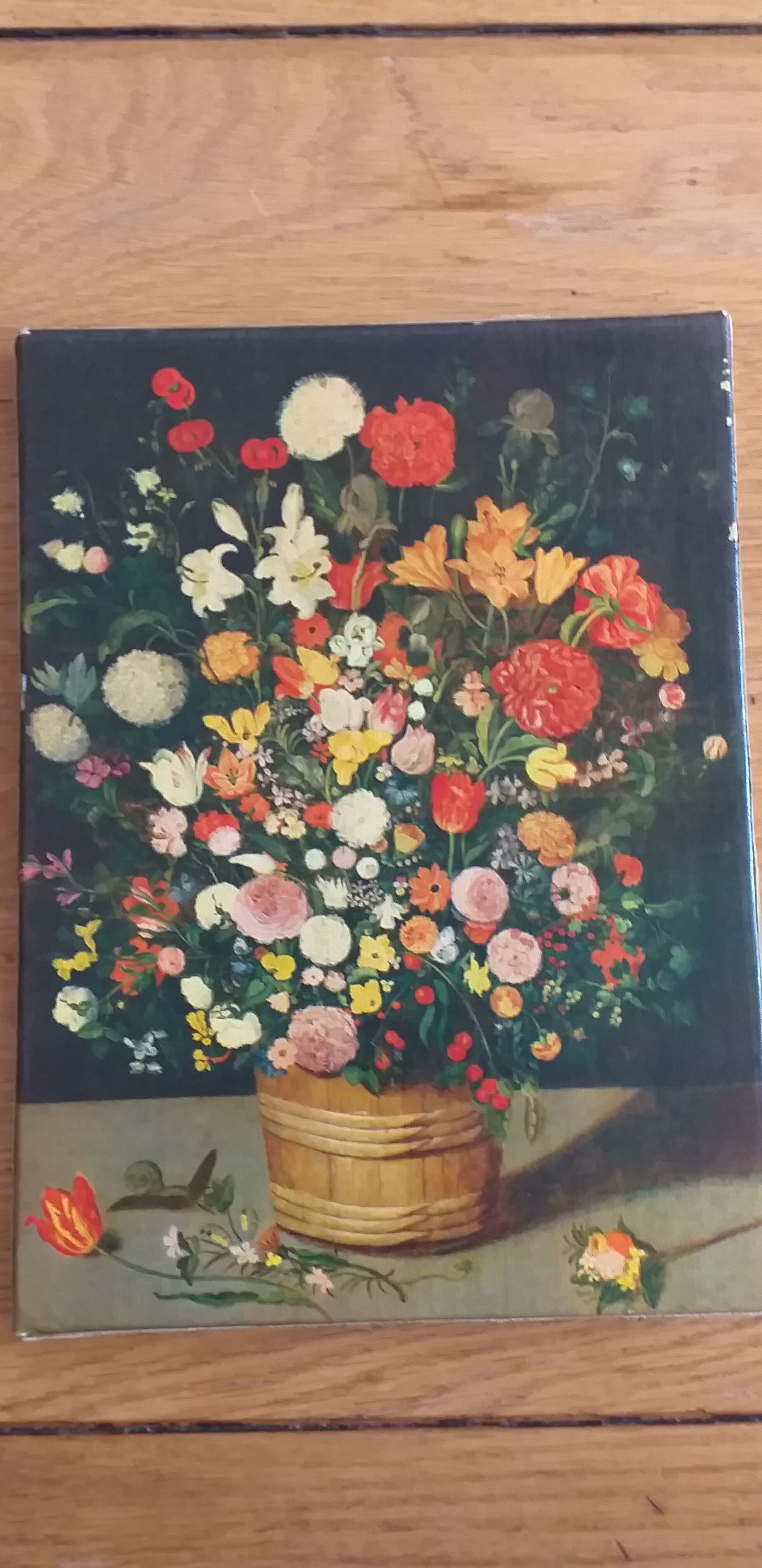 Print on canvas bouquet of flowers with a spiral 1964 braun et cie