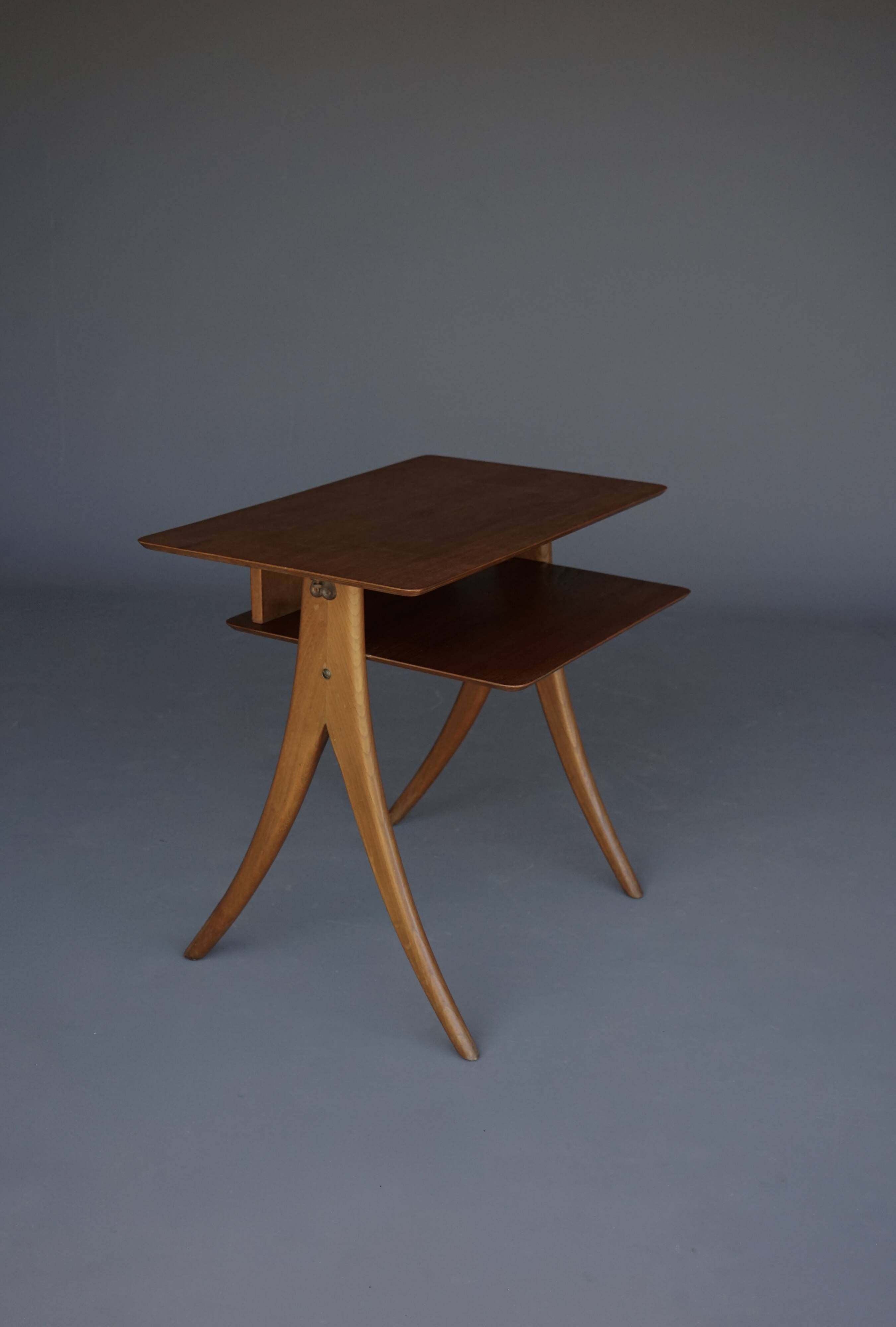 Table d'appoint en teck italien, années 1960