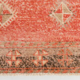 Tapis turc rouge pâle, 75x385cm