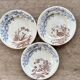 Set numéro 2 de 3 assiettes Terre de fer Clairefontaine