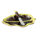 Butter dish and its vintage ceramic knife DLG Vallauris leaf shape.