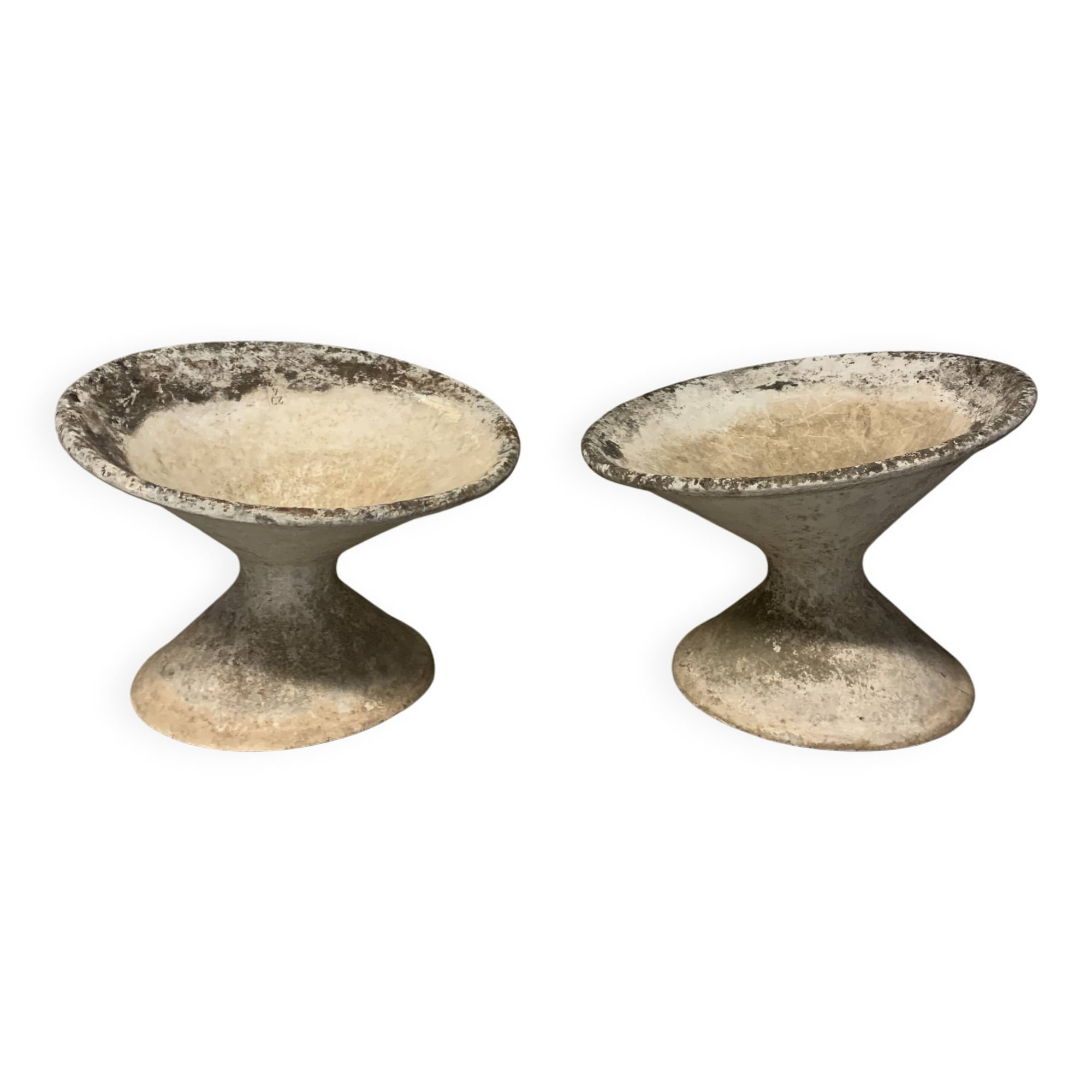 Pair of Willy Guhl Vintage Eternit Planter Basins