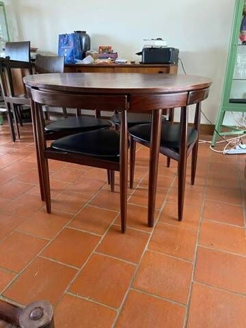 Ensemble danois "Roundette"  de 1952-53 de Frem Røjle pour Hans Holsen