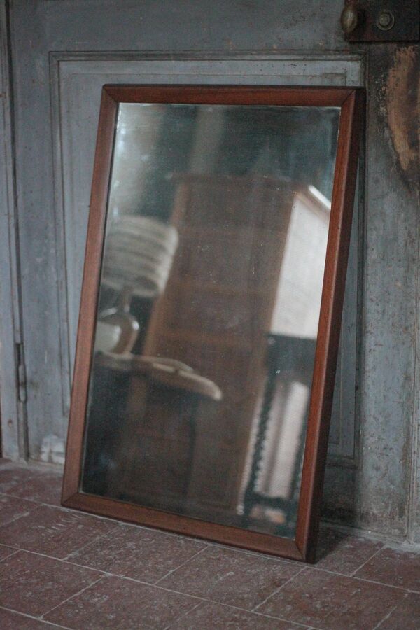 Grand miroir bois vintage, miroir mural, glace murale, scandinave style