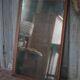 Large vintage wooden mirror, wall mirror, wall mirror, Scandinavian style