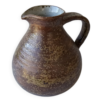 Ceramic stoneware pitcher signed with the Phi pictogram (signature to be identified).
