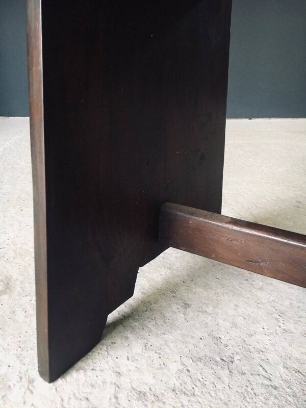 Modernist PJ-SI-68-A Sewing Stools by Pierre Jeanneret for Chandigarh, 1950s, India, Set of 2