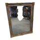 Napoleon III period mirror in wood and gilded and painted stucco, 106x83 cm