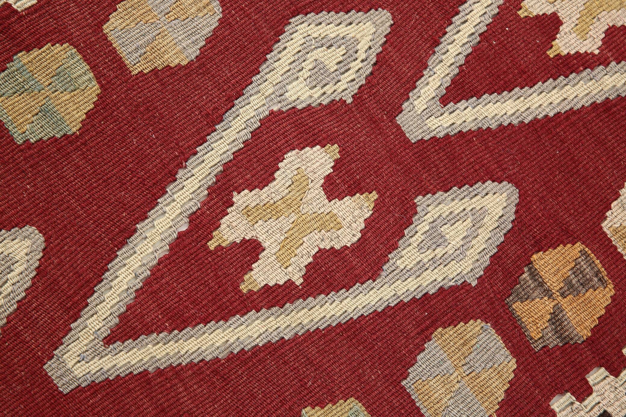 3x5 Small Size Vintage Kilim Area Rug, Ethnic Pattern Kilim, 95x143 cm