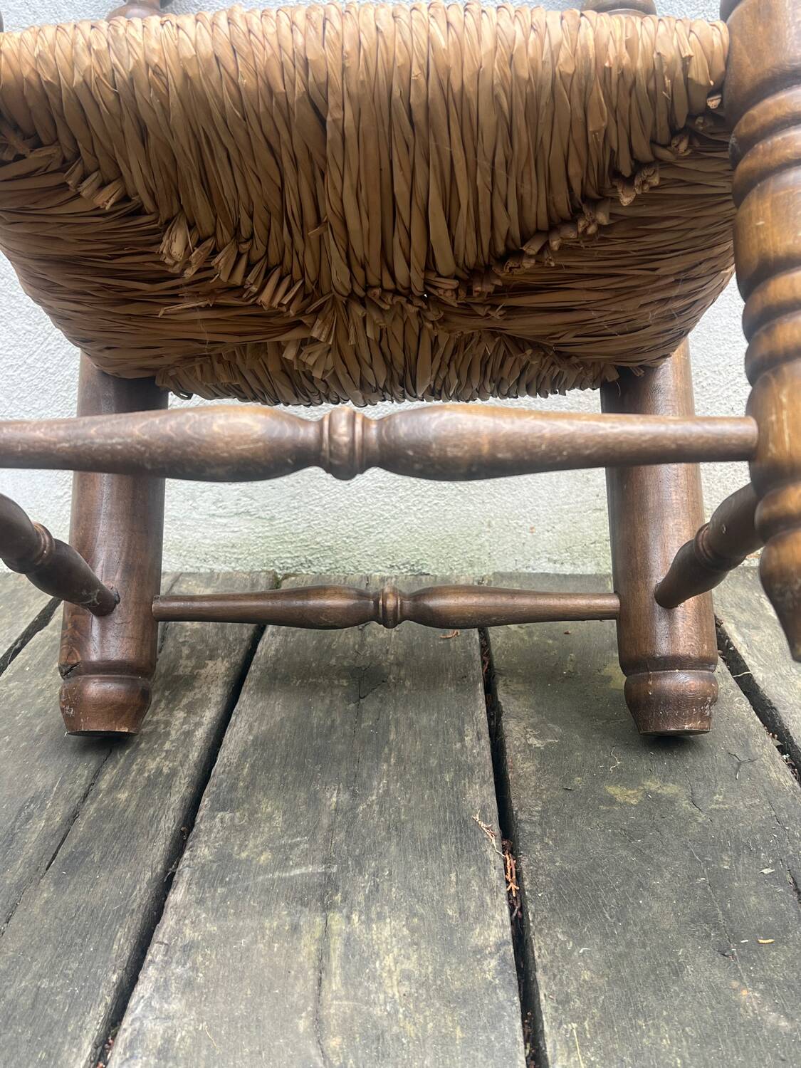 Brutalist low chair by Charles Dudouyt from the 1950s