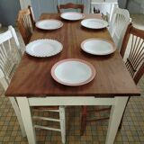 Farmhouse table with extensions