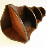 Wooden corner shelf