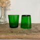 6 verres texturés verts Arcoroc Sierra vintage