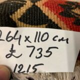 Turkish kilim 264x110 cm wool