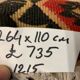 Turkish kilim 264x110 cm wool