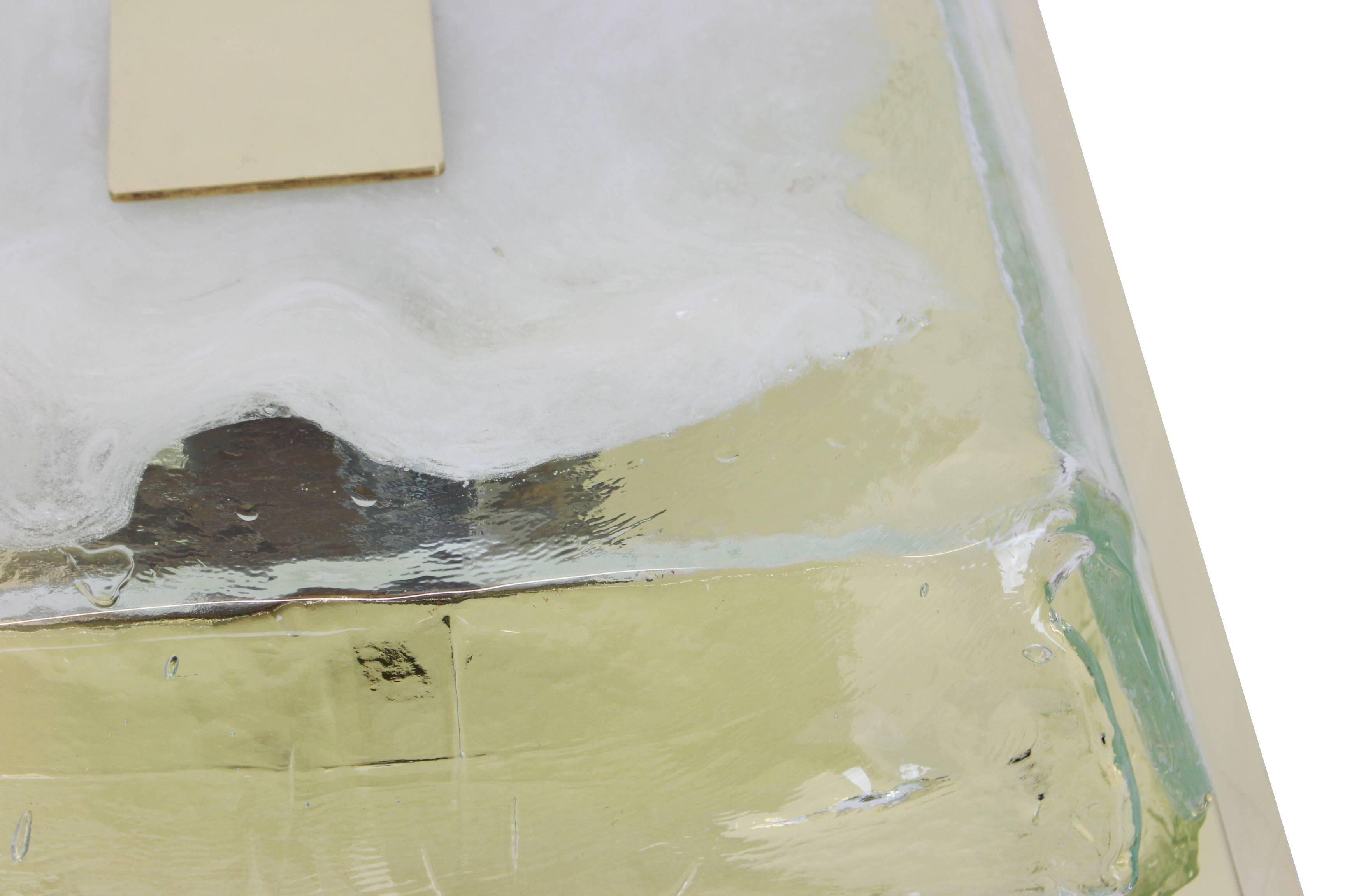 Ceiling light Kalmar in organic Murano glass, Austria, 1960s.