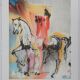 Salvador Dali: Horses, the Christian Knight, signed lithograph