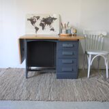 Old wooden desk with extensions