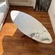 Table basse marbre/bois inspiration Hugues Poignant