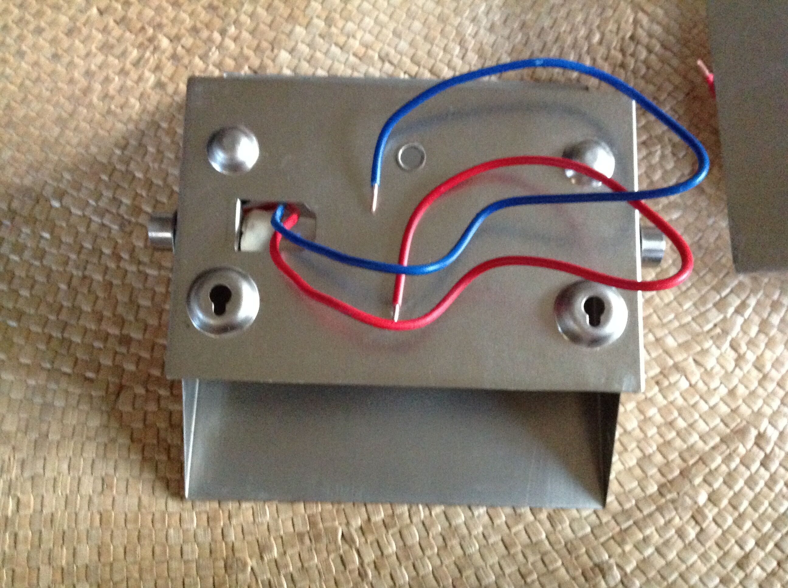 Pair of metal wall light