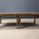 Table basse en laiton gravé vintage, années 1970
