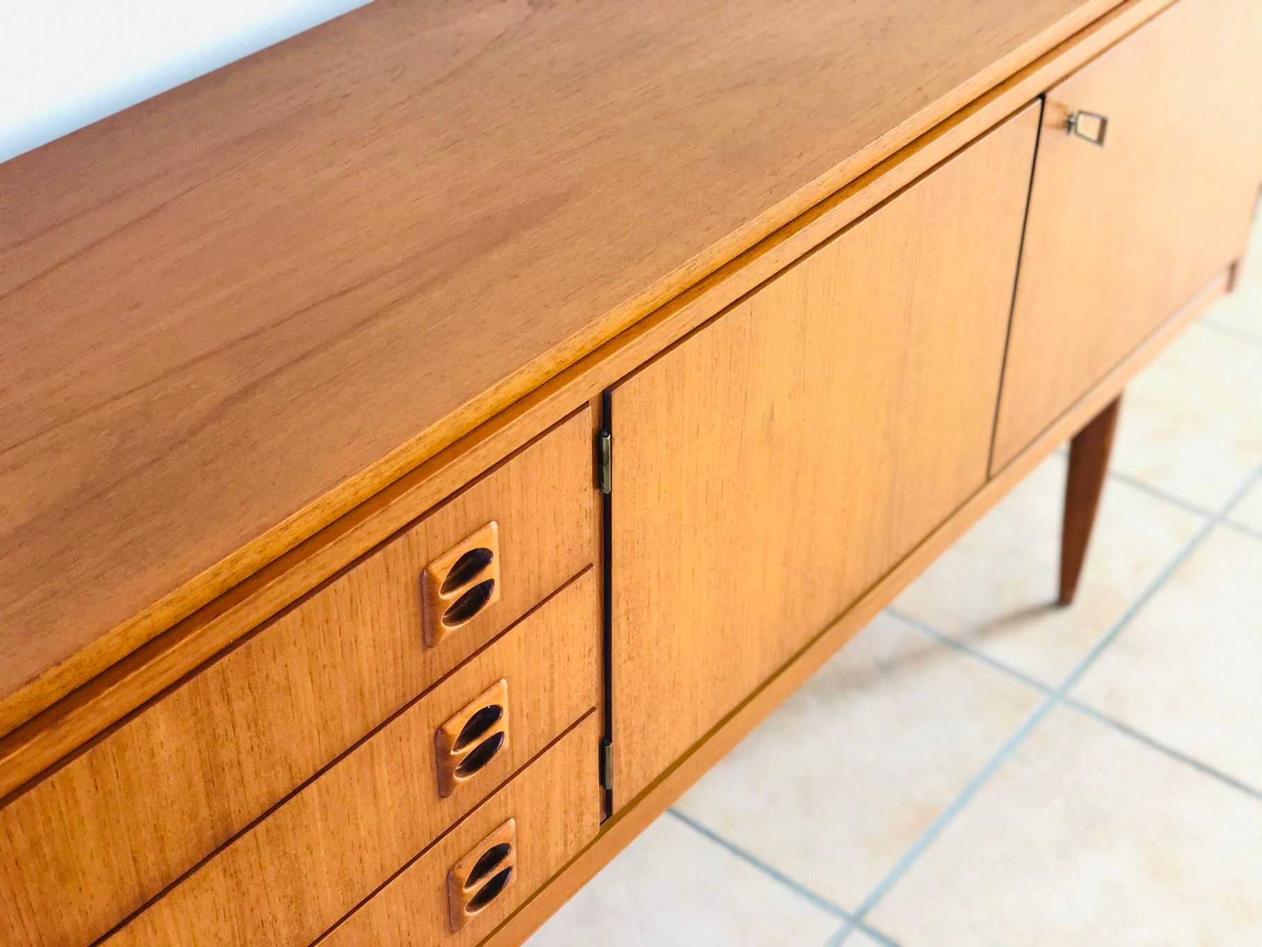 Enfilade scandinave en teck 1960